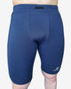 pantaloncini running a compressione imprun tenacia colore blu da uomo immagine frontale