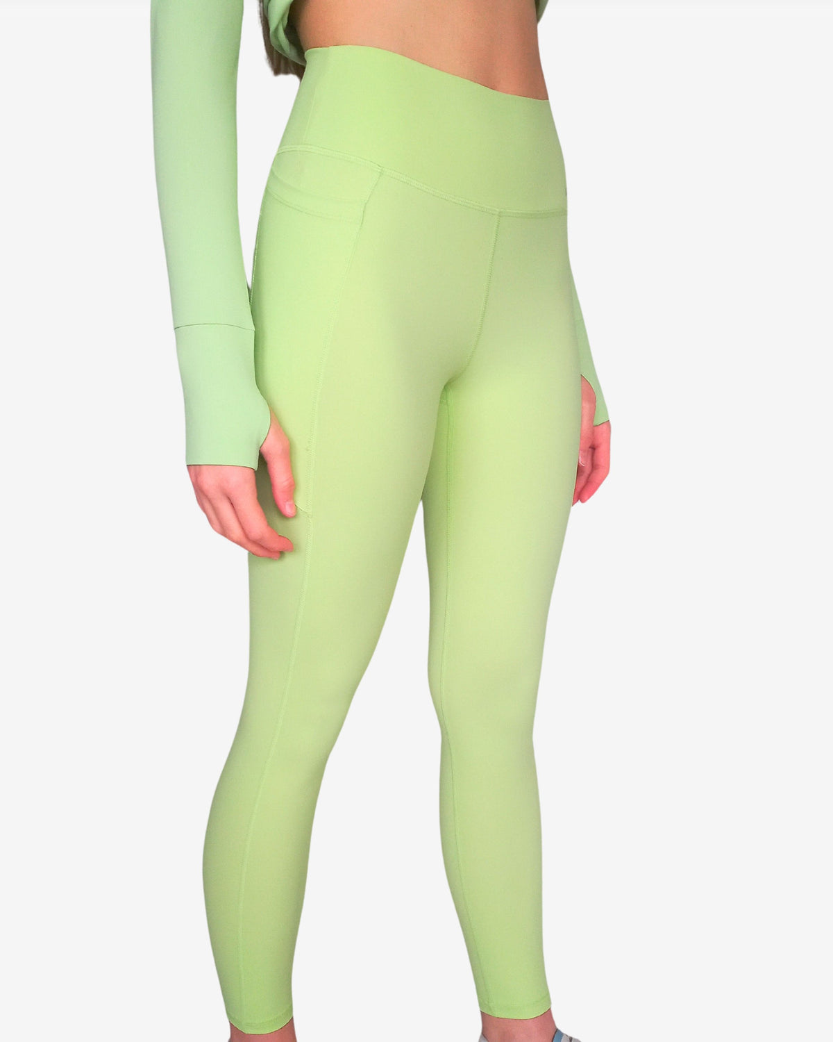 Semen Pantaloni Da Jogging Da Donna, Foderati In Pile, Tinta Unita Caldi Con Coulisse Verde 44 46 107940971